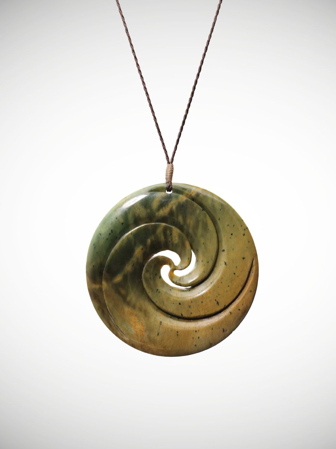 Moko Pounamu Quintuple Koru NZ Genuine Raukaraka Greenstone - Puketapu Moko Pounamu Quintuple Koru NZ Genuine Raukaraka Greenstone - Puketapu