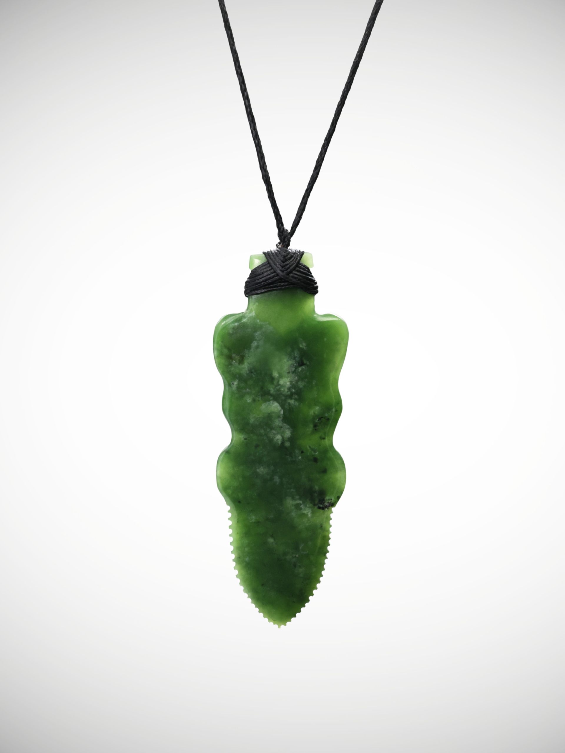 Moko Pounamu Koruru NZ Genuine Kawakawa Greenstone - Pukerau