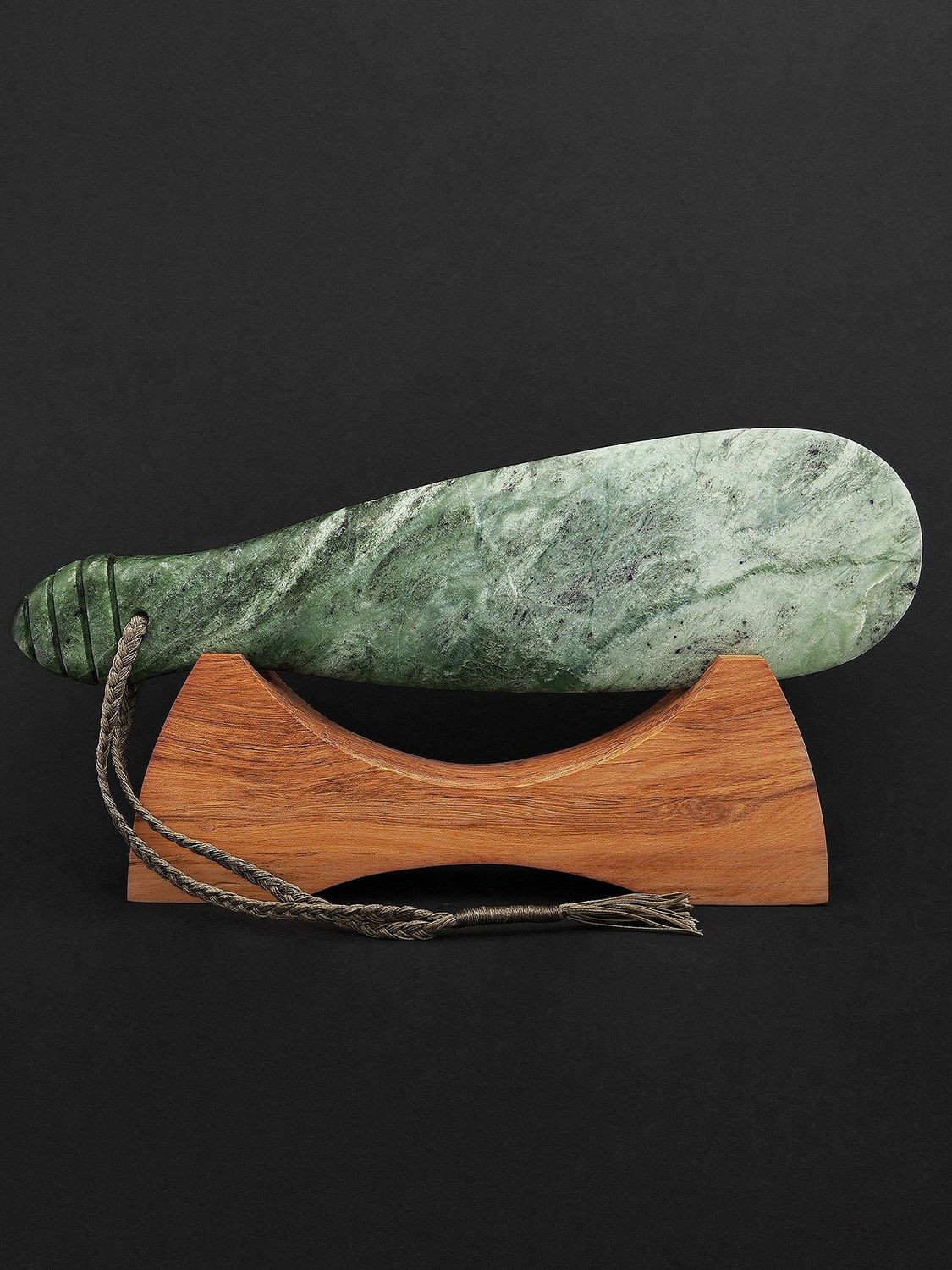 Moko Pounamu Mere Genuine NZ Auhunga Greenstone - Awapiko Moko Pounamu Mere Genuine NZ Auhunga Greenstone - Awapiko