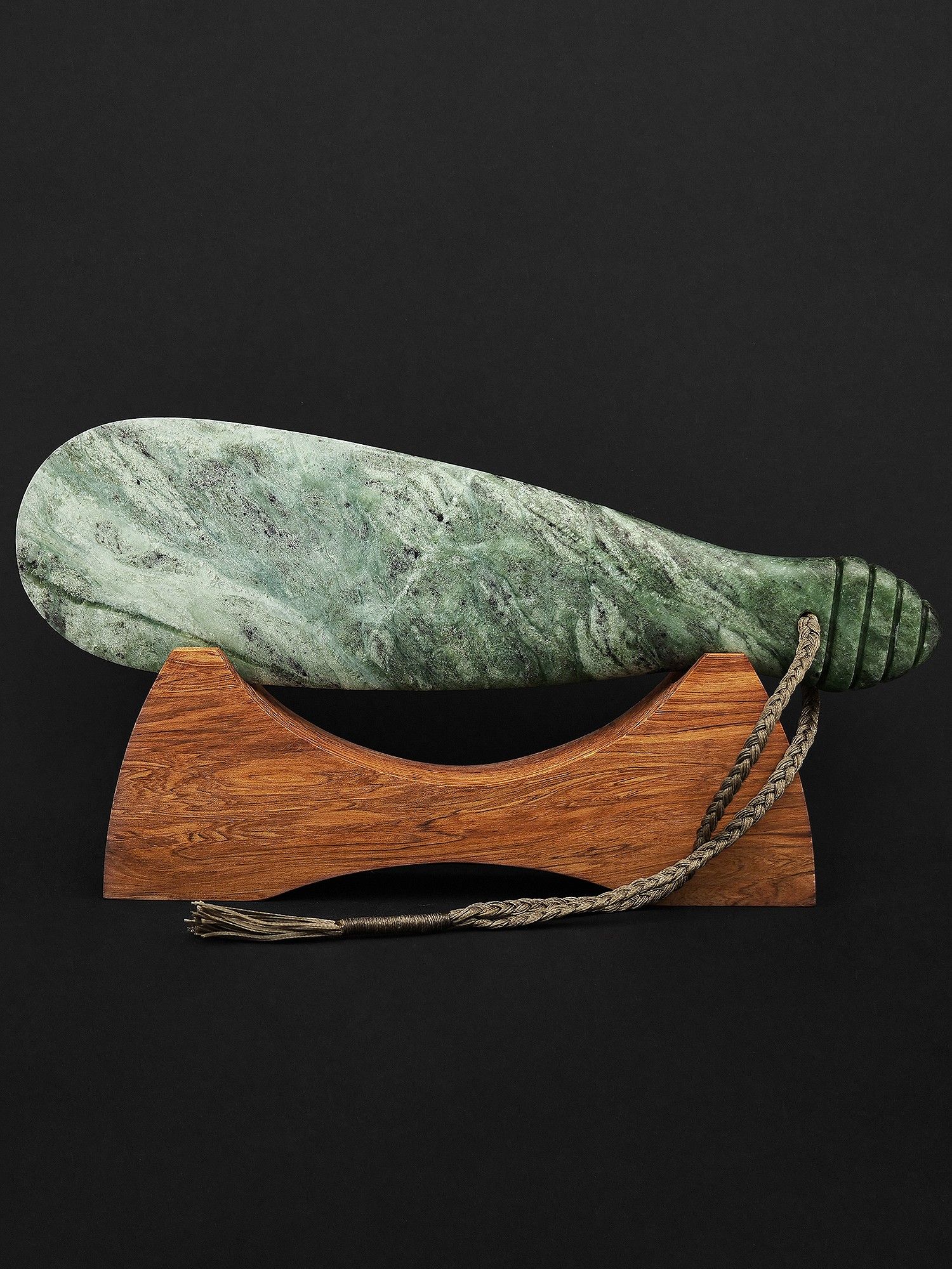 Moko Pounamu Mere Genuine NZ Auhunga Greenstone - Awapiko