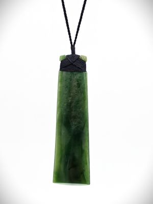 Moko Pounamu Toki Genuine NZ Auhunga Greenstone - Tauhei