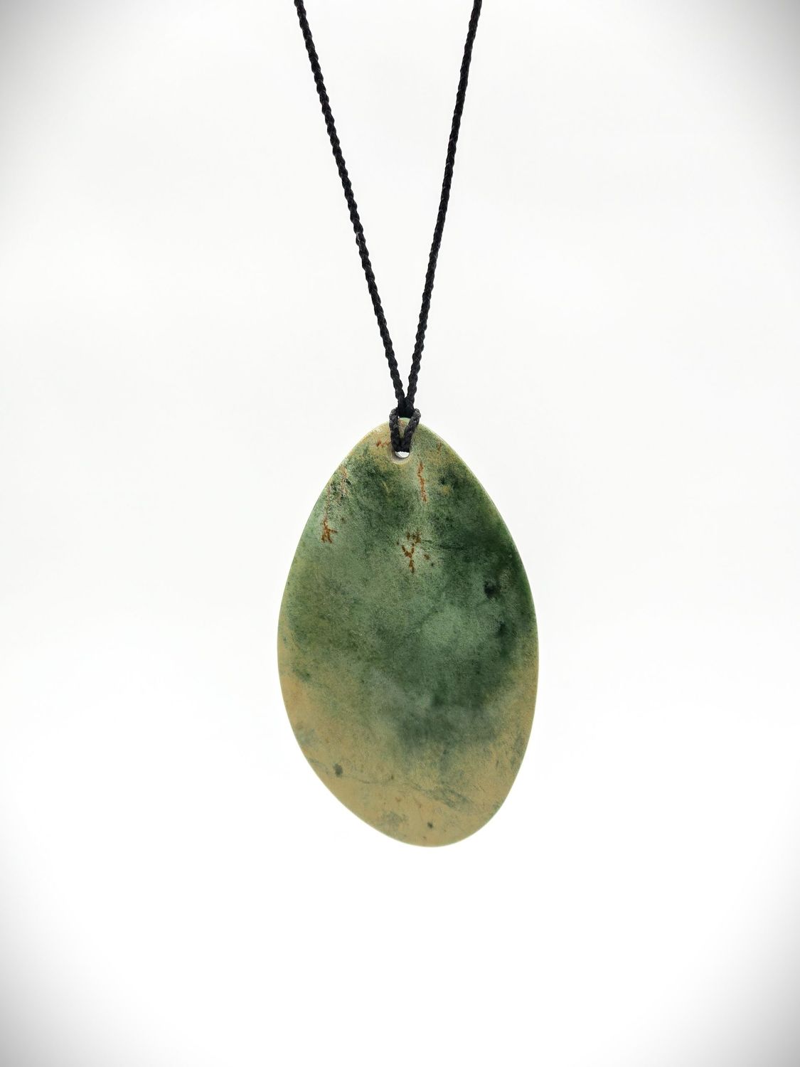 Moko Pounamu Roimata (Teardrop) NZ Genuine Marsden Flower Greenstone - Aria