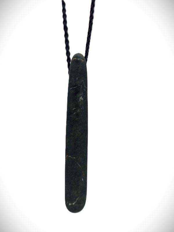 Moko Pounamu Roimata (Teardrop) NZ Genuine Kawakawa Greenstone - Piopio