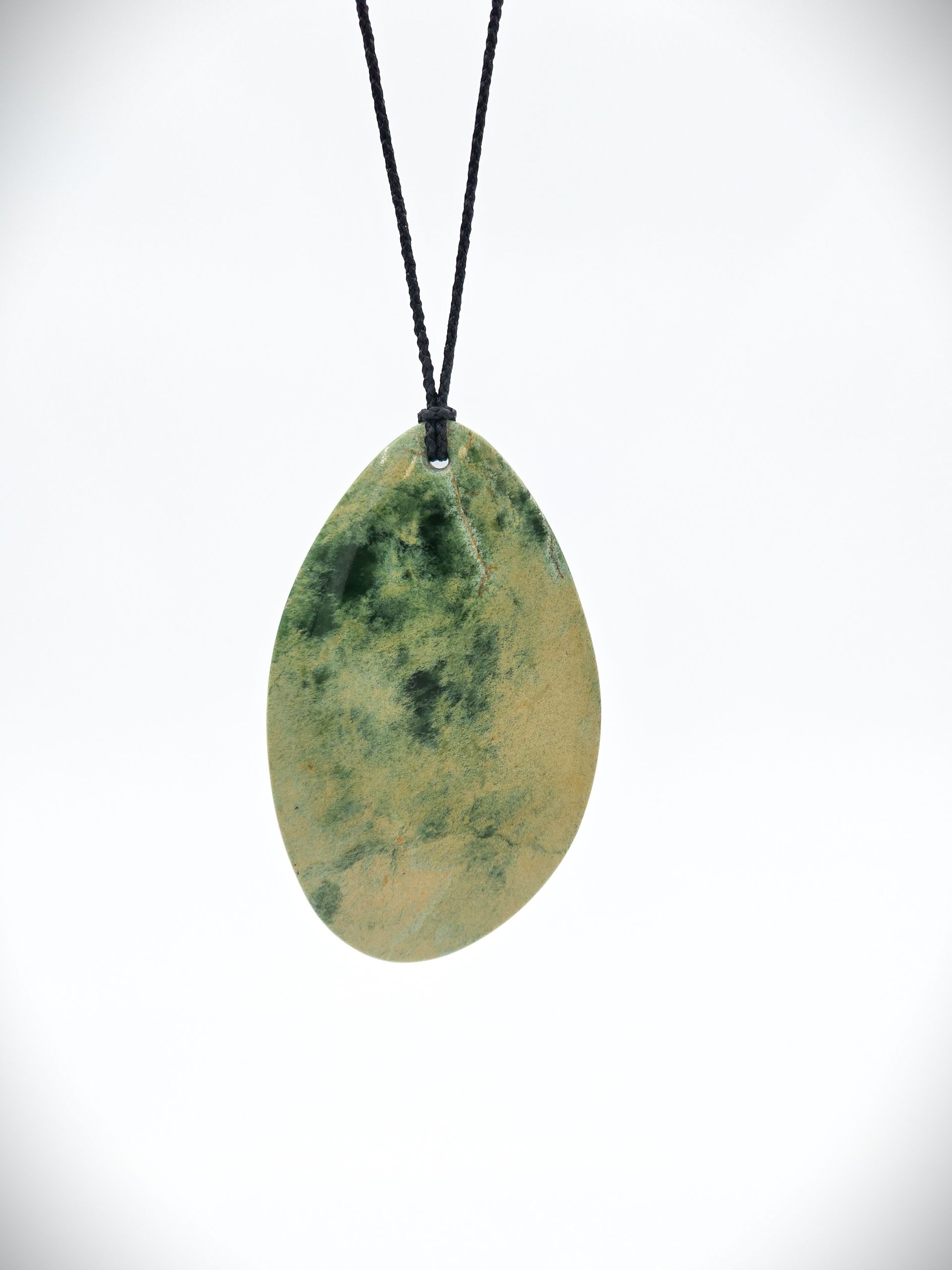 Moko Pounamu Roimata (Teardrop) NZ Genuine Marsden Flower Greenstone - Aria