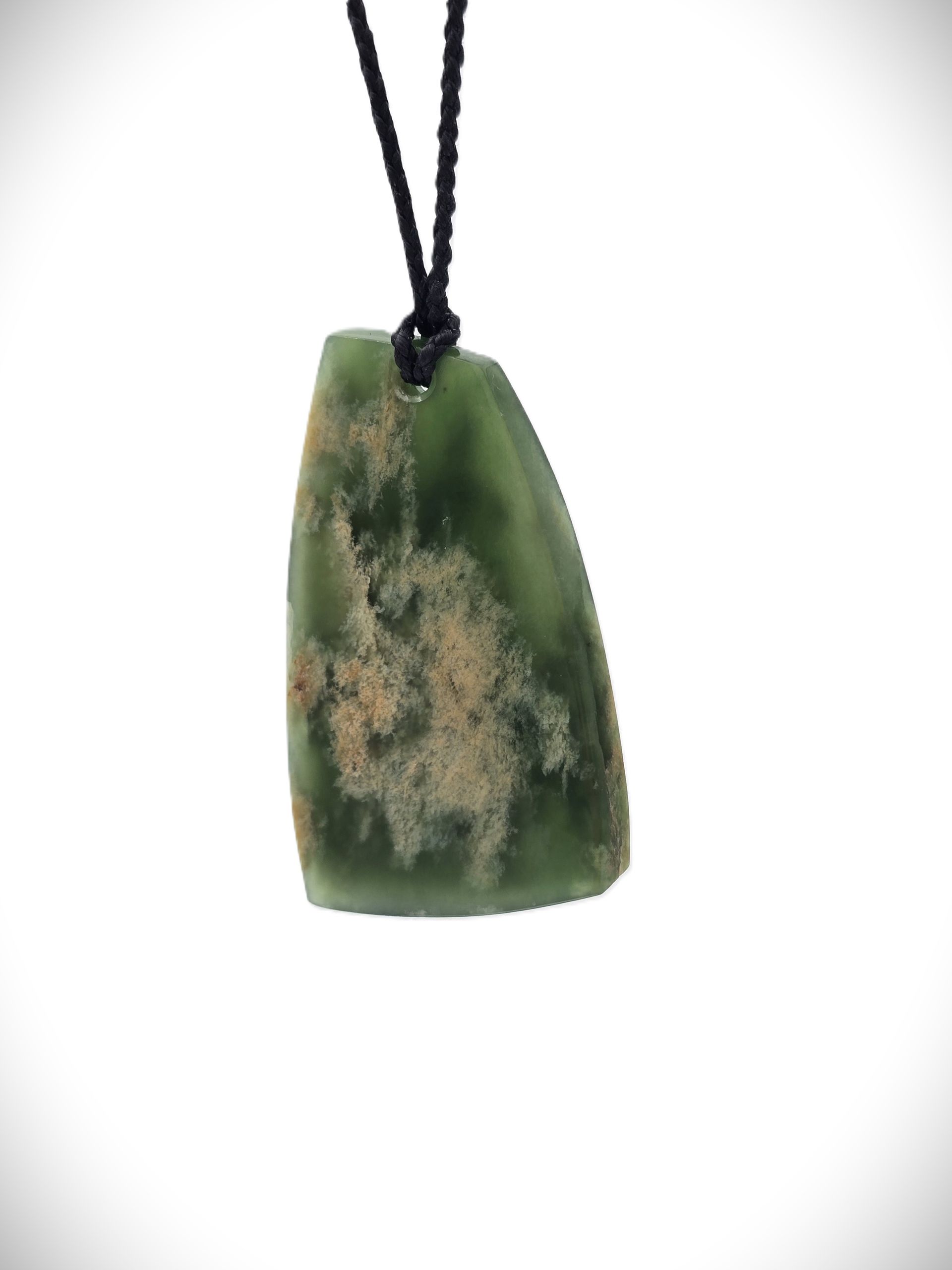 Moko Pounamu Kuru (Drop) NZ Genuine Marsden Flower Greenstone = Tihoi