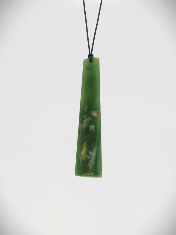Moko Pounamu Kuru Genuine NZ Kahurangi Flower Greenstone - Ahiaruhe