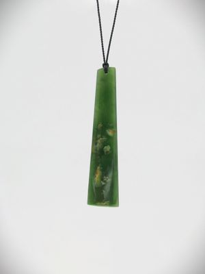 Moko Pounamu Kuru Genuine NZ Kahurangi Flower Greenstone - Ahiaruhe