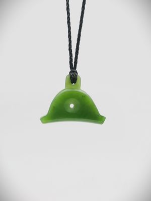 Moko Pounamu Shepherds Whistle NZ Genuine Kahurangi Greenstone - Pirinoa