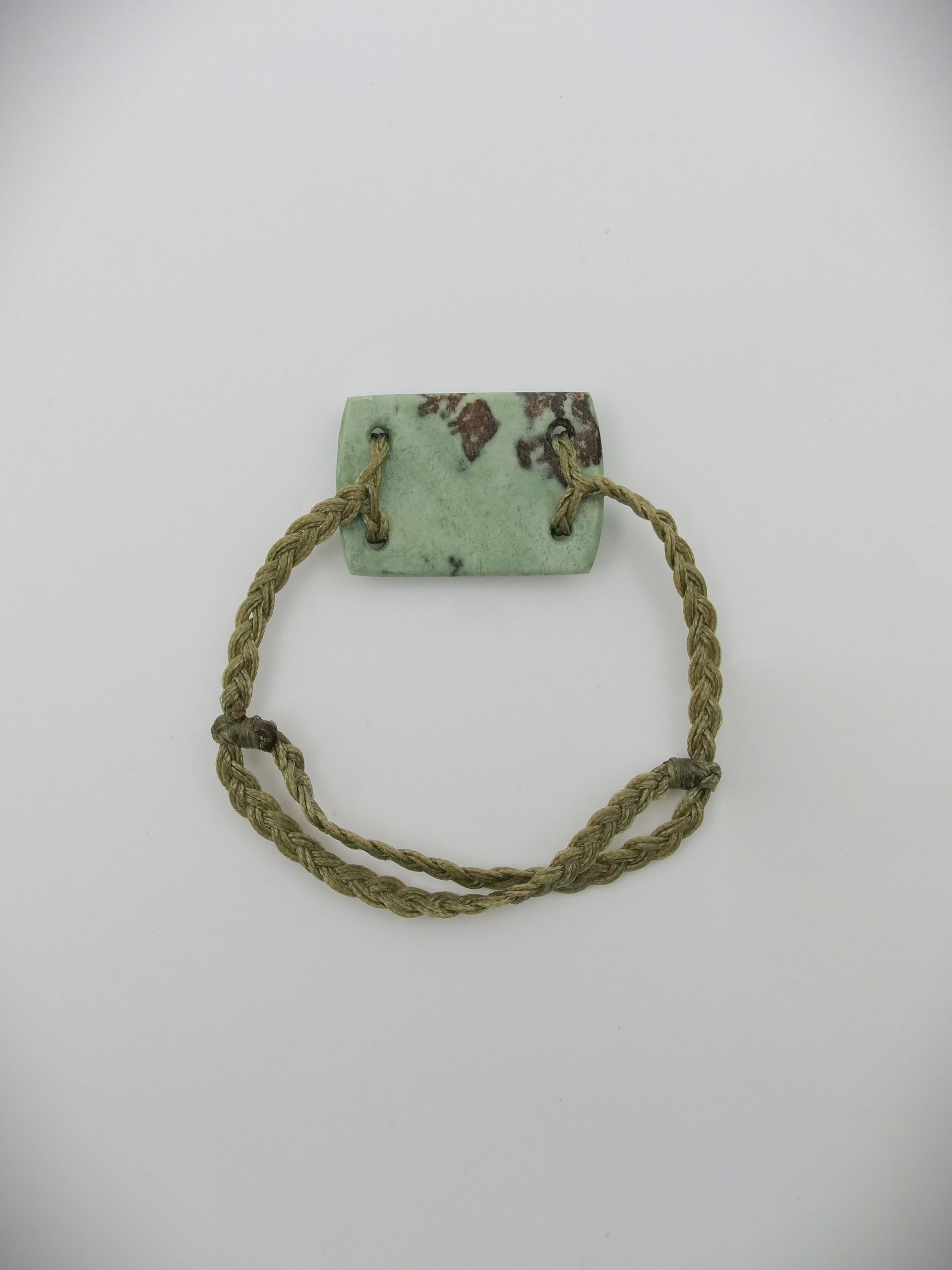 Moko Pounamu Adjustable Bracelet NZ Genuine Auhunga Greenstone 18394