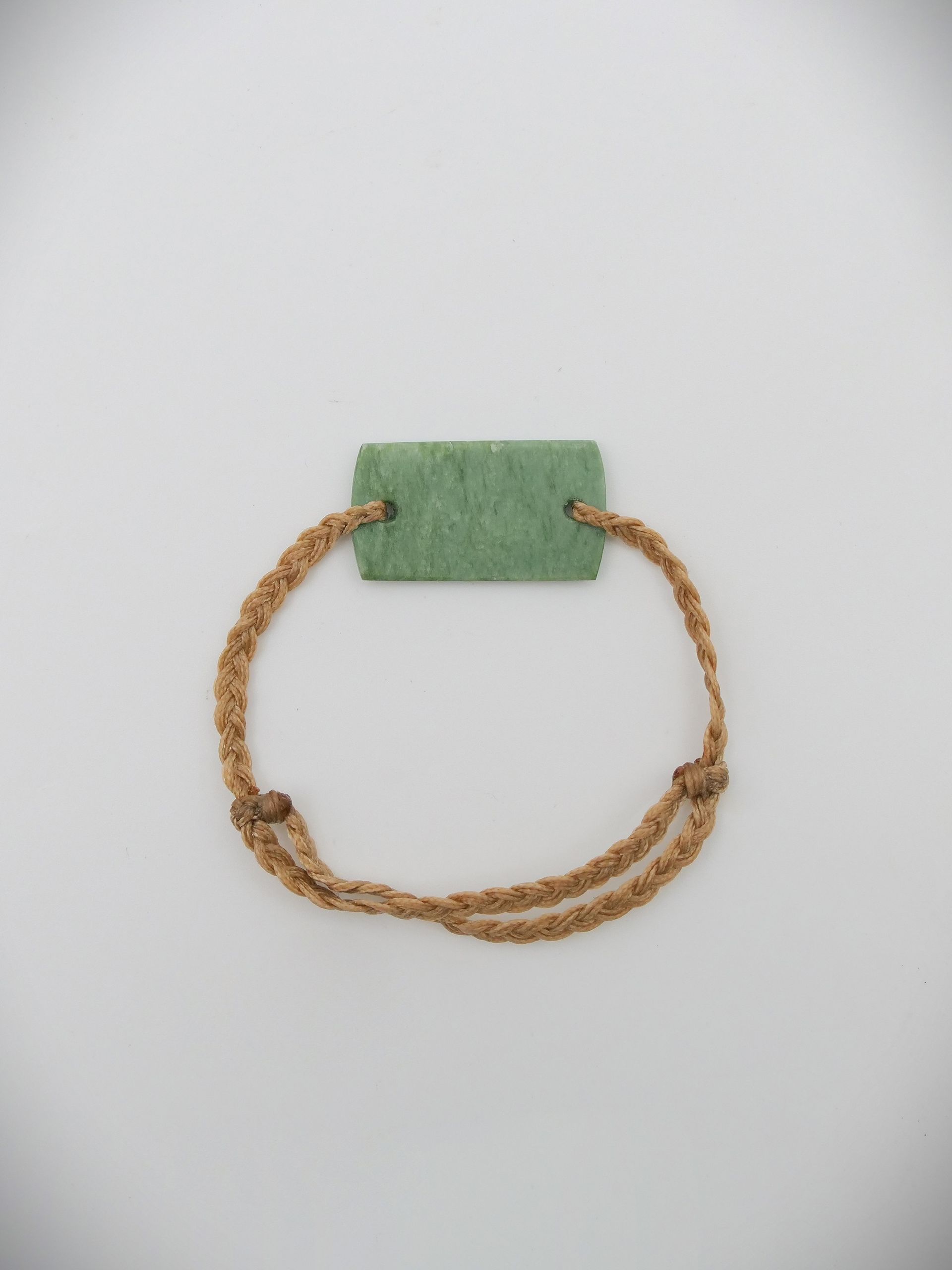 Moko Pounamu Adjustable Bracelet NZ Genuine Auhunga Greenstone 18387