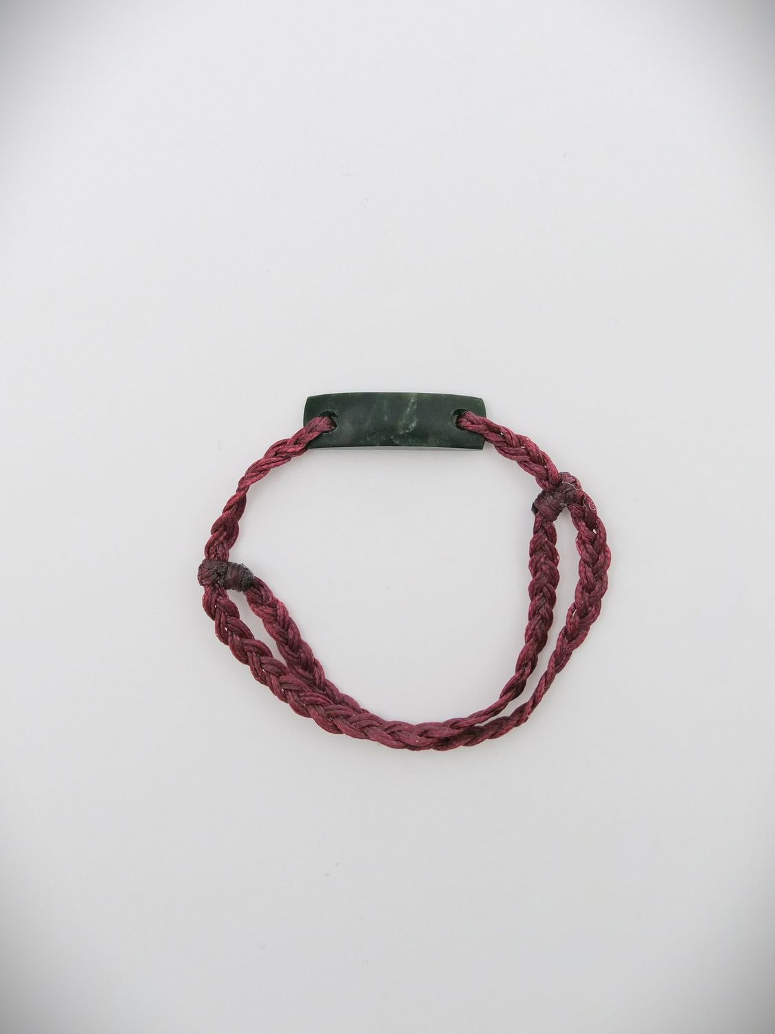 Moko Pounamu Adjustable Bracelet NZ Genuine Kawakawa Greenstone 18390