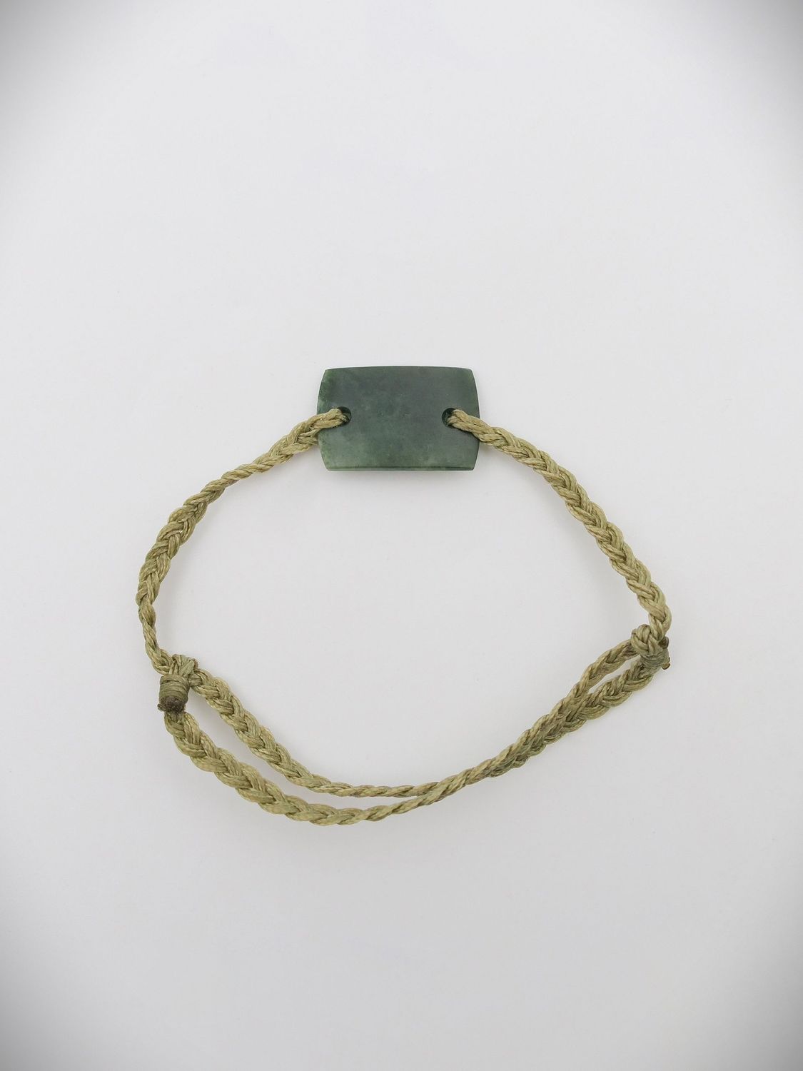 Moko Pounamu Adjustable Bracelet NZ Genuine Kawakawa Greenstone 18391