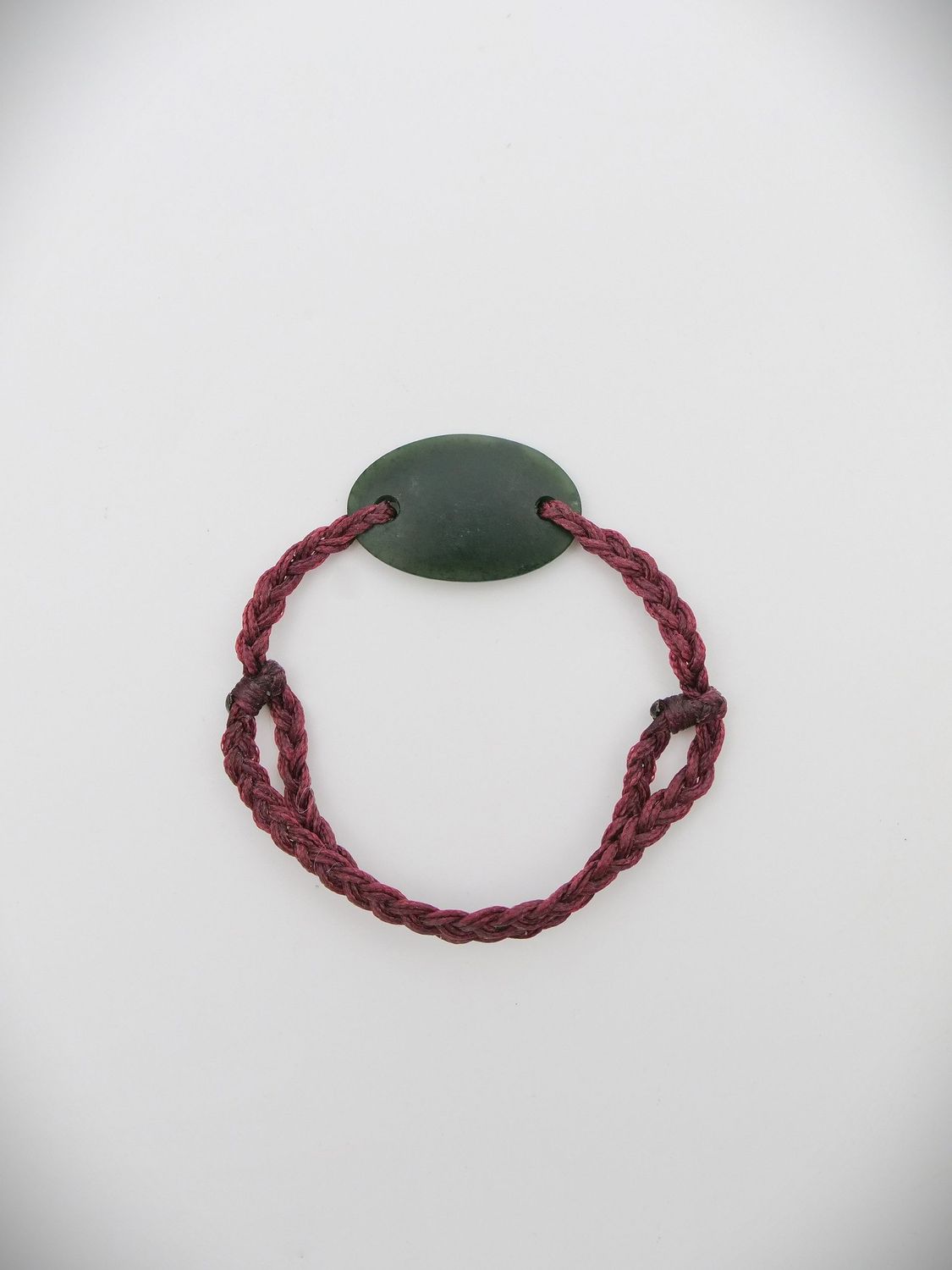 Moko Pounamu Adjustable Bracelet NZ Genuine Kawakawa Greenstone 18392