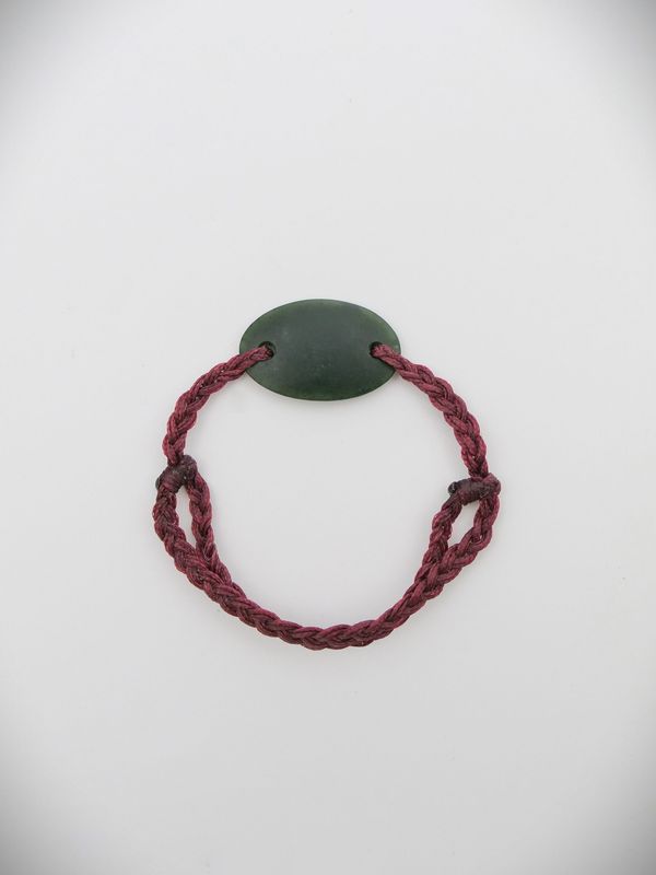 Moko Pounamu Adjustable Bracelet NZ Genuine Kawakawa Greenstone 18392 Moko Pounamu Adjustable Bracelet NZ Genuine Kawakawa Greenstone 18392