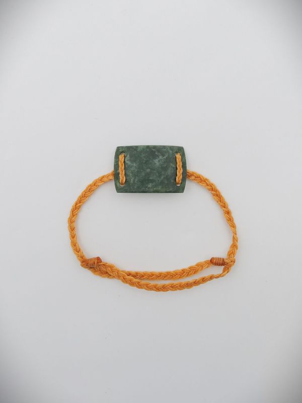 Moko Pounamu Adjustable Bracelet NZ Genuine Kawakawa Greenstone 18393 Moko Pounamu Adjustable Bracelet NZ Genuine Kawakawa Greenstone 18393