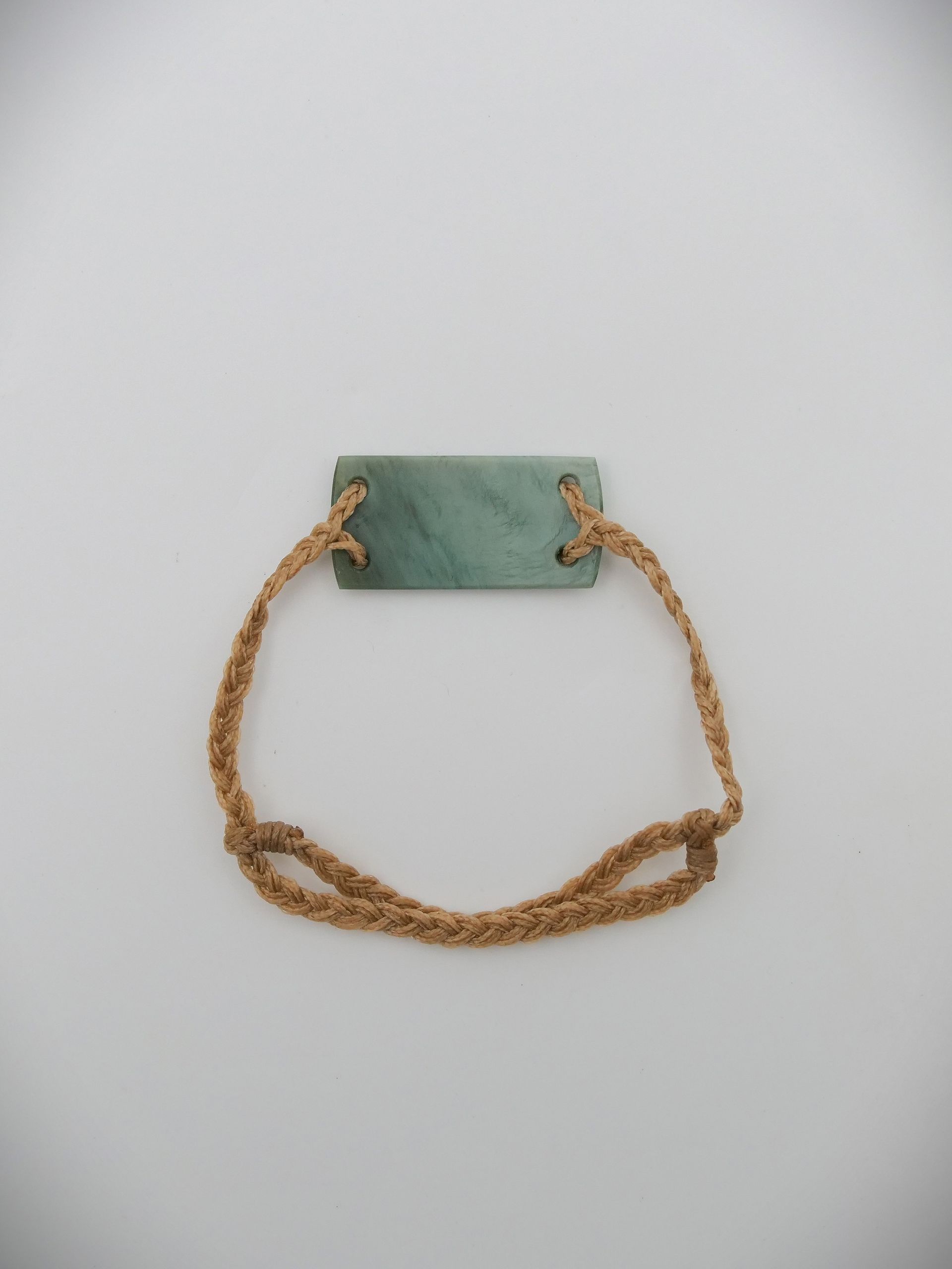 Moko Pounamu Adjustable Bracelet NZ Genuine Auhunga Greenstone 18395