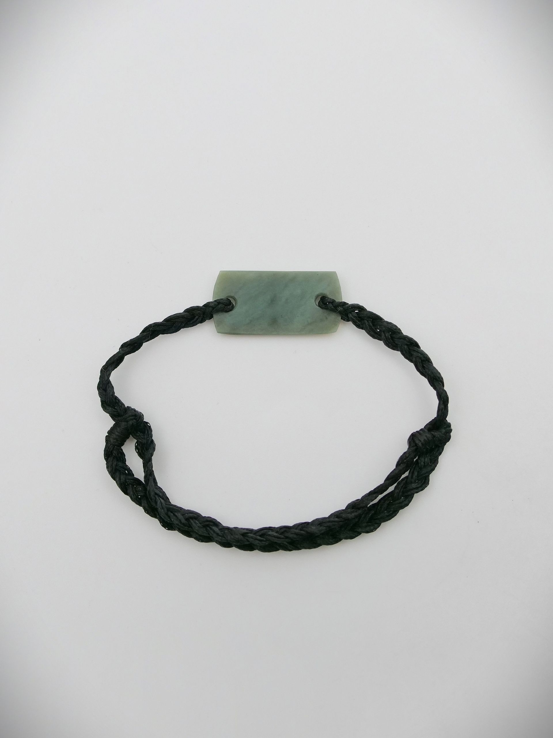 Moko Pounamu Adjustable Bracelet NZ Genuine Auhunga Greenstone 18396