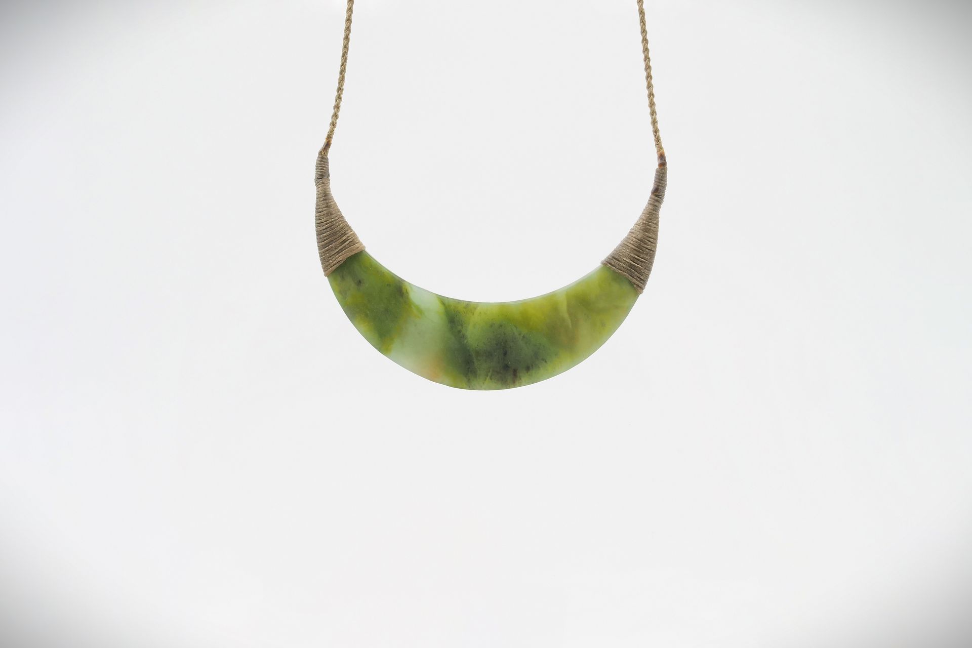 Moko Pounamu Kouma (Breastplate) Genuine NZ Kahurangi Greenstone - Tuturumuri