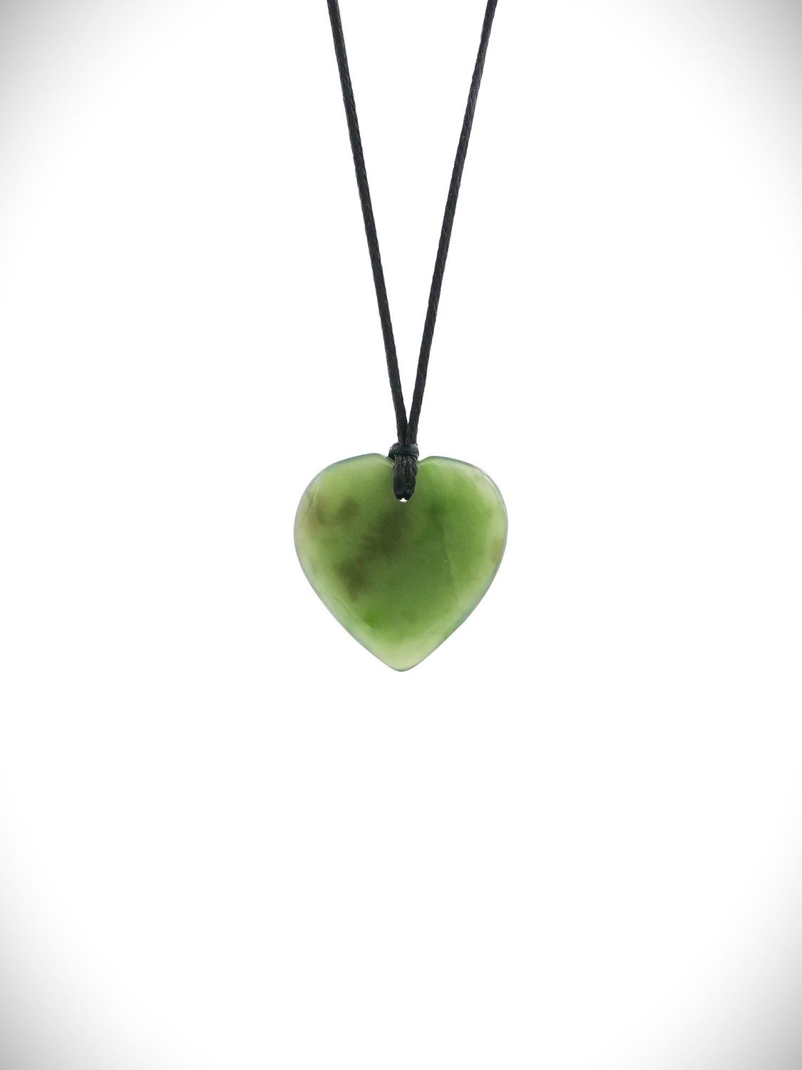 Moko Pounamu Heart NZ Genuine Kahurangi Greenstone - Hunter Valley