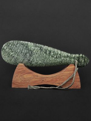 Moko Pounamu Mere NZ Genuine Kahotea Pounamu - Ruatahuna