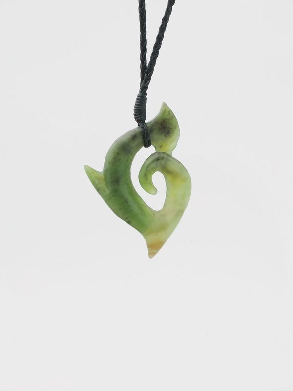 Moko Pounamu Koru NZ Genuine Totoweka Greenstone - Papatawa