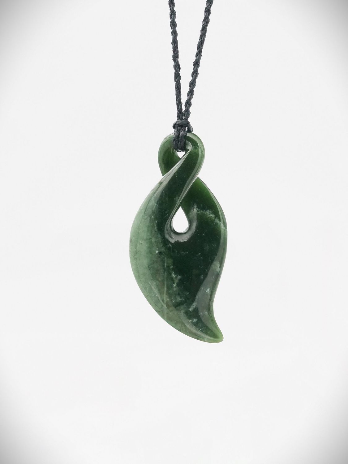 Moko Pounamu Pikorua NZ Genuine Kawakawa Greenstone - Umutoi