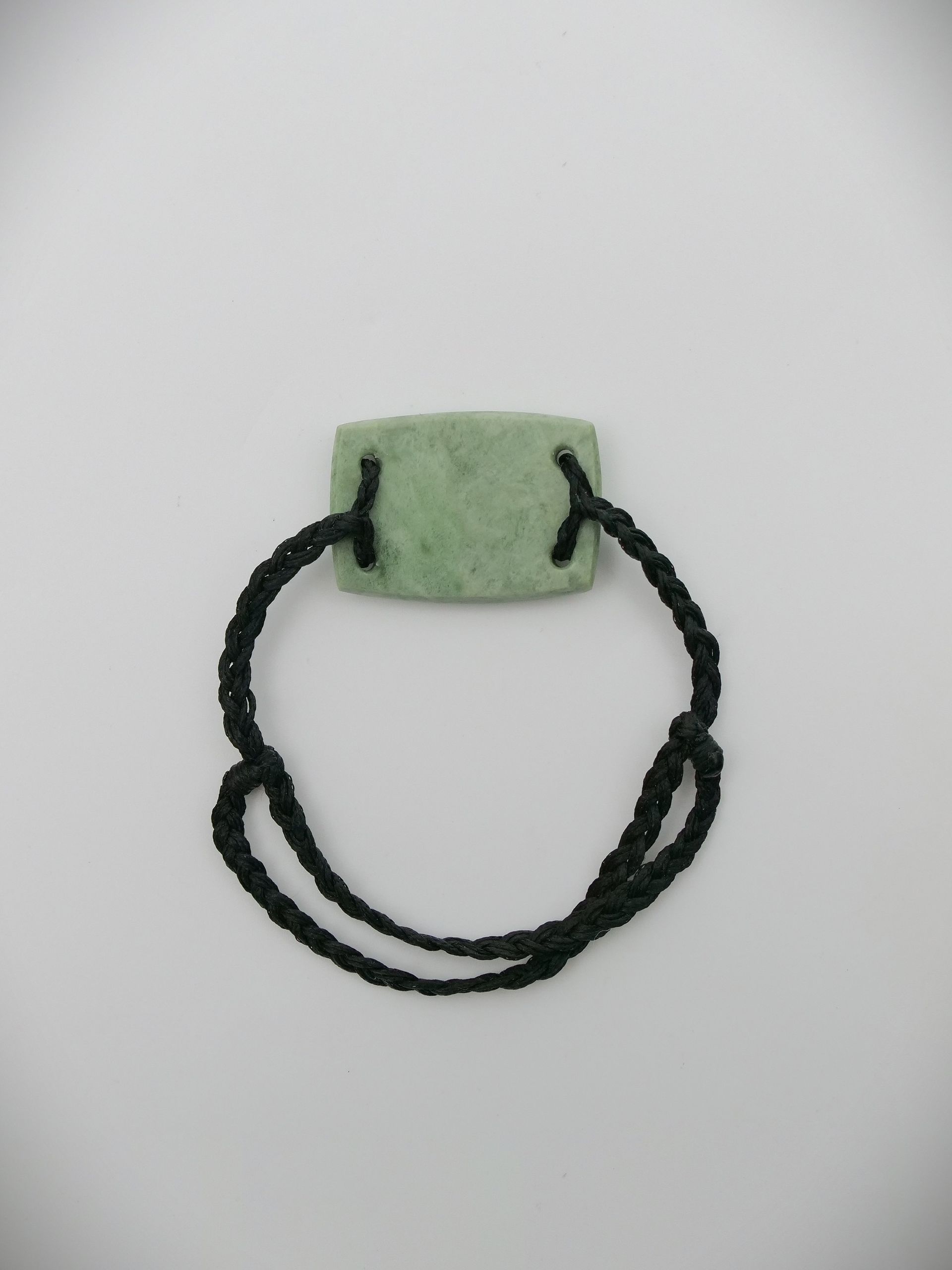 Moko Pounamu Adjustable Bracelet NZ Genuine Auhunga Greenstone 18404