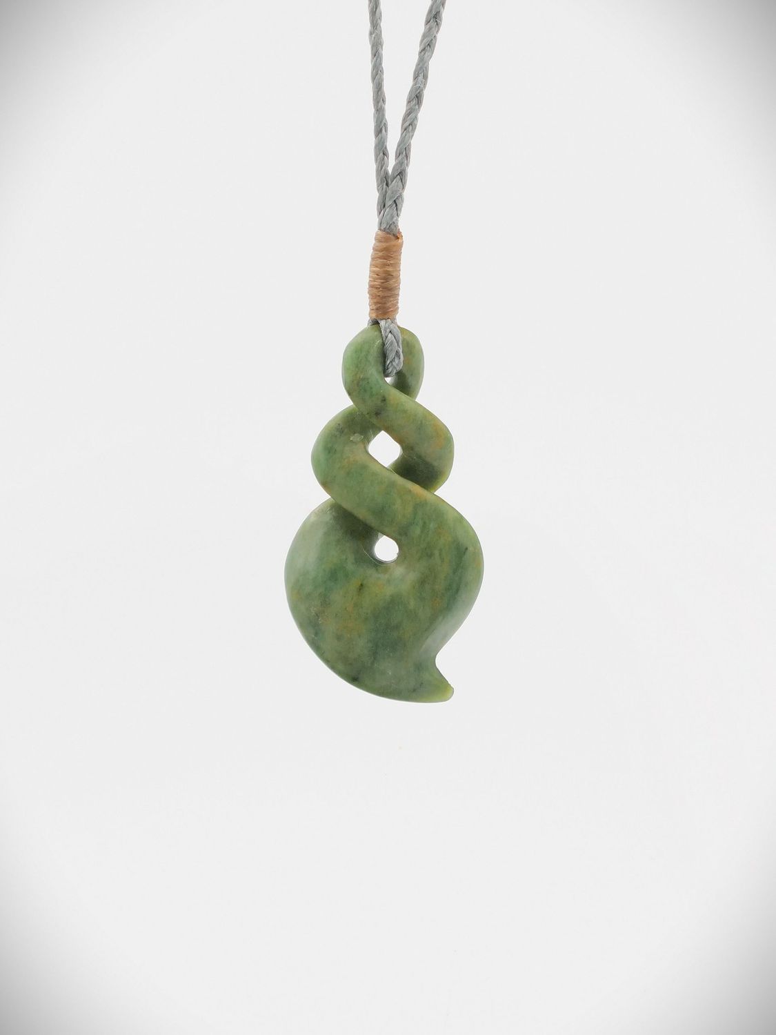 Moko Pounamu Pikorua NZ Genuine Raukaraka Greenstone - Makahiki