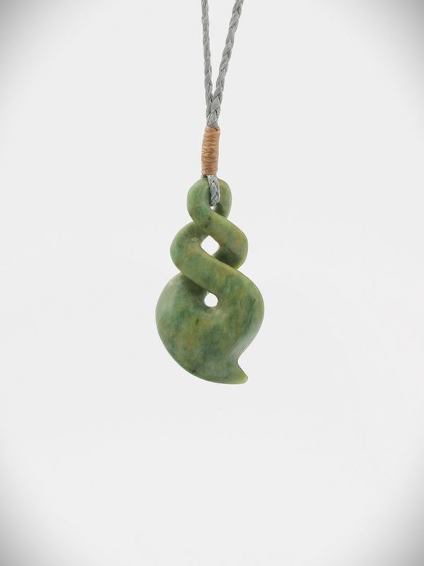 Moko Pounamu Pikorua (Double Twist) NZ Genuine Raukaraka Greenstone - Makahiki