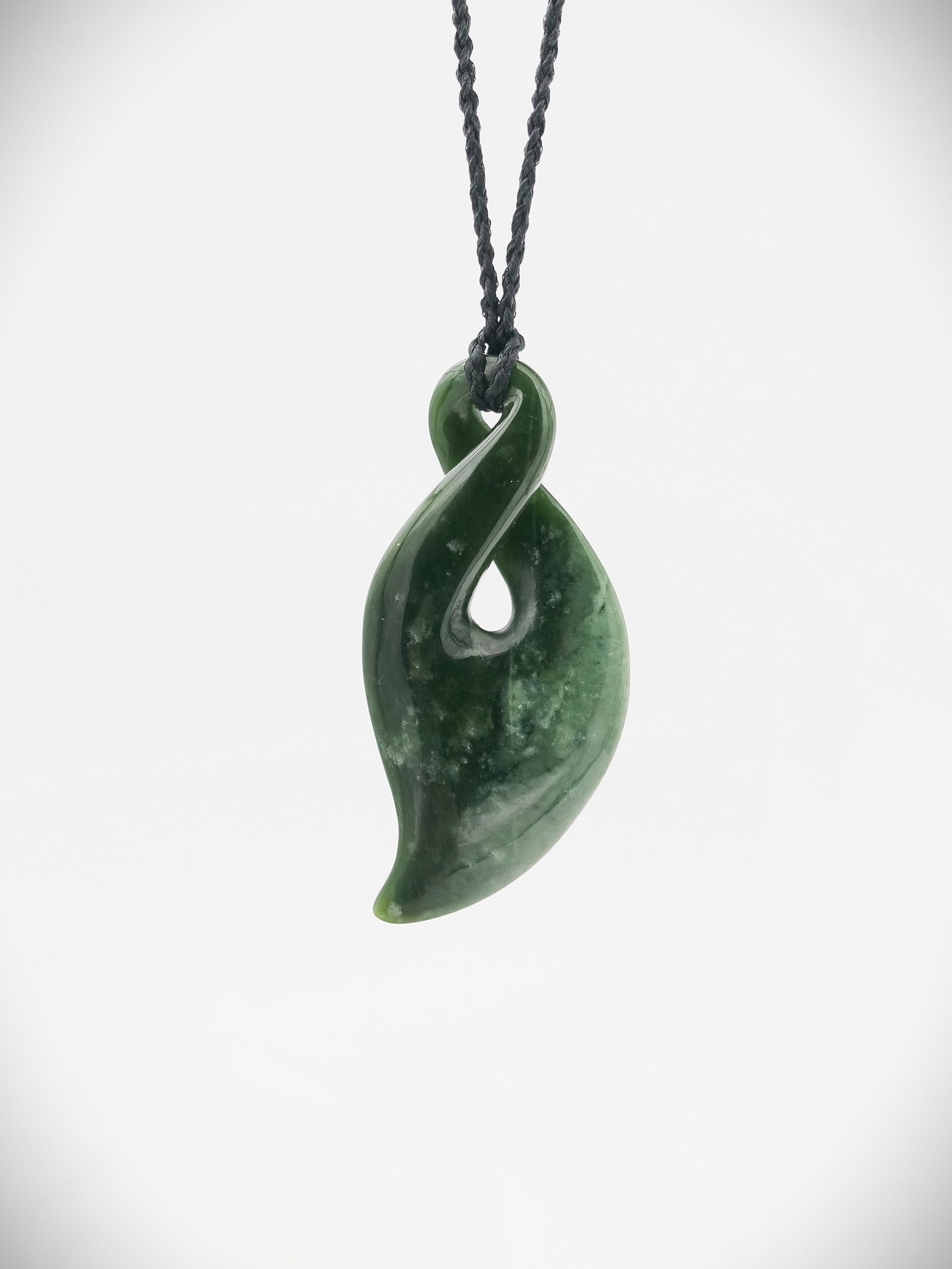 Moko Pounamu Pikorua (Single Twist) NZ Genuine Kawakawa Greenstone - Umutoi