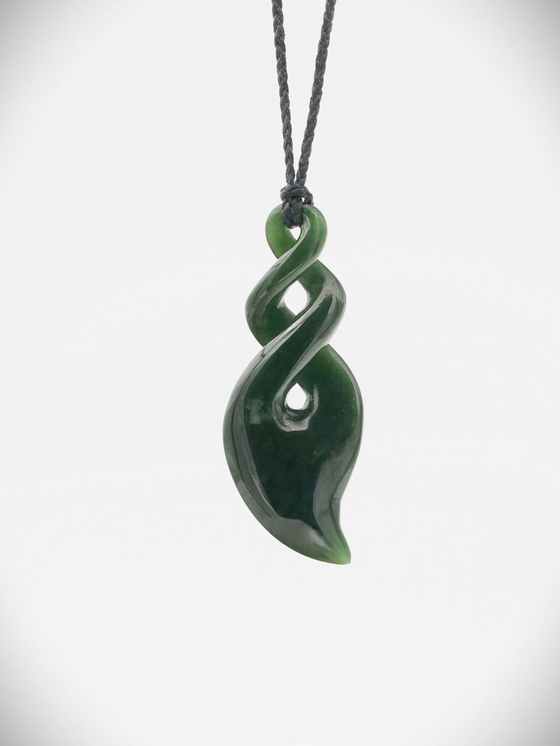 Moko Pounamu Pikorua NZ Genuine Kawakawa Greenstone - Tahoraiti
