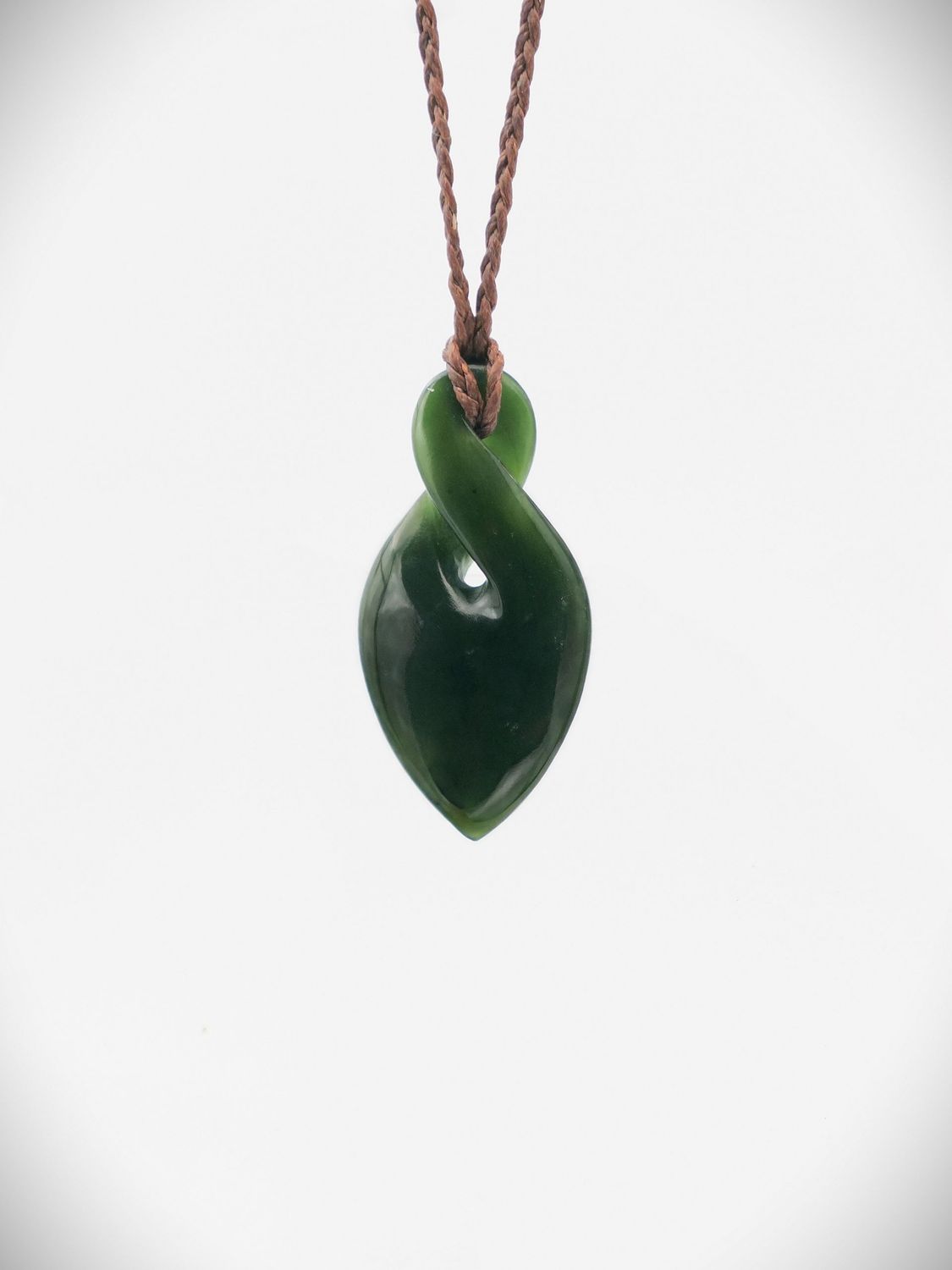 Moko Pounamu Pikorua Genuine NZ Kawakawa Greenstone - Tiraumea Moko Pounamu Pikorua Genuine NZ Kawakawa Greenstone - Tiraumea