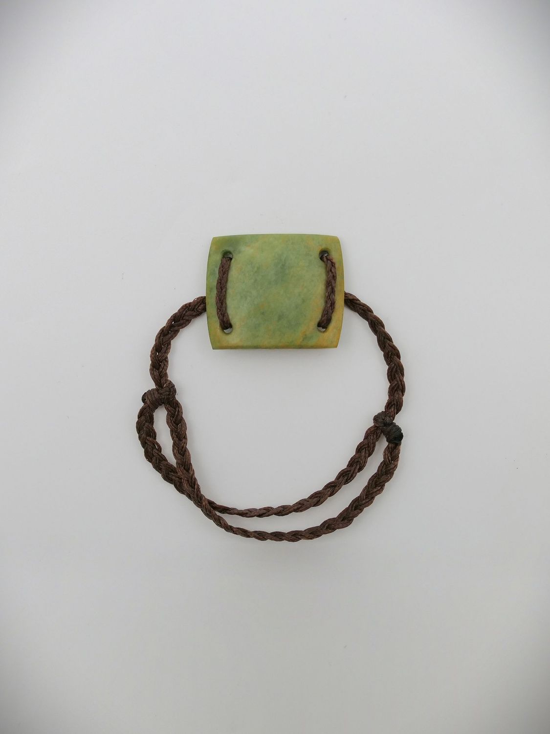 Moko Pounamu Adjustable Bracelet NZ Genuine Raukaraka Greenstone = 18412