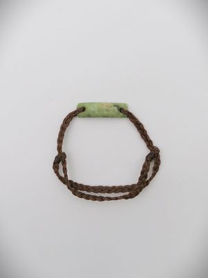 Moko Pounamu Adjustable Bracelet NZ Genuine Raukaraka Greenstone- 18411