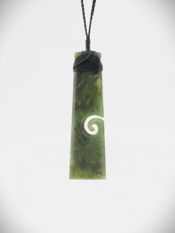 Moko Pounamu Toki NZ Genuine Totoweka Greenstone - Ngahape