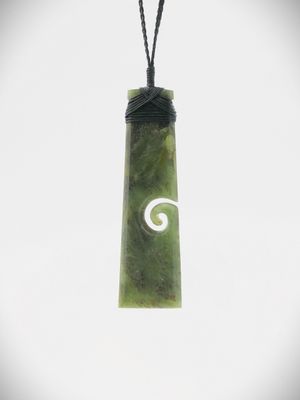 Moko Pounamu Toki NZ Genuine Totoweka Greenstone - Ngahape