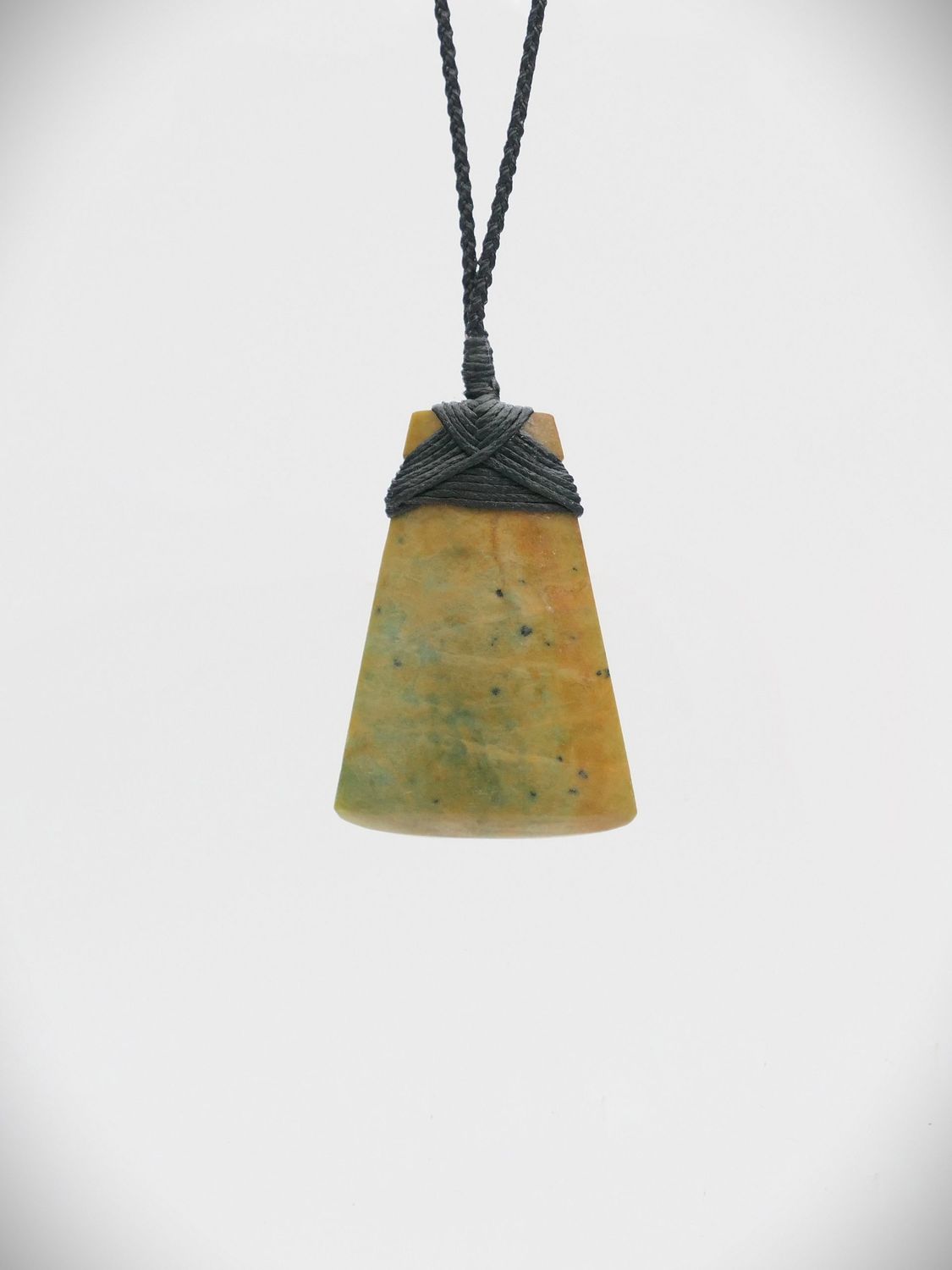 Moko Pounamu Angled Toki NZ Genuine Raukaraka Greenstone -Tāneatua