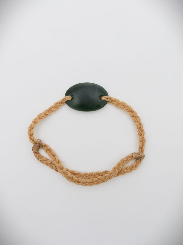 Moko Pounamu Adjustable Bracelet NZ Genuine Kawakawa Greenstone 18451 Moko Pounamu Adjustable Bracelet NZ Genuine Kawakawa Greenstone 18451