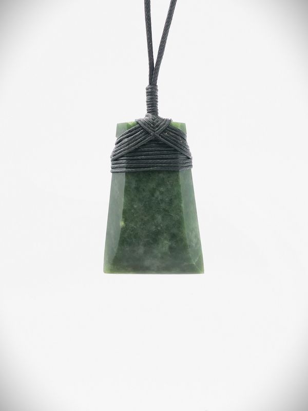 Moko Pounamu Toki NZ Genuine Hapopo Greenstone - Waimapu