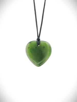 Moko Pounamu Heart NZ Genuine Kawakawa Greenstone - Hunter Valley Moko Pounamu Heart NZ Genuine Kawakawa Greenstone - Hunter Valley