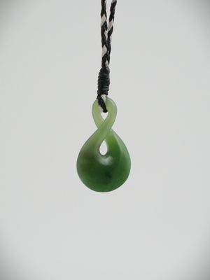Moko Pounamu All Blacks Single Pikorua Greenstone - ABST