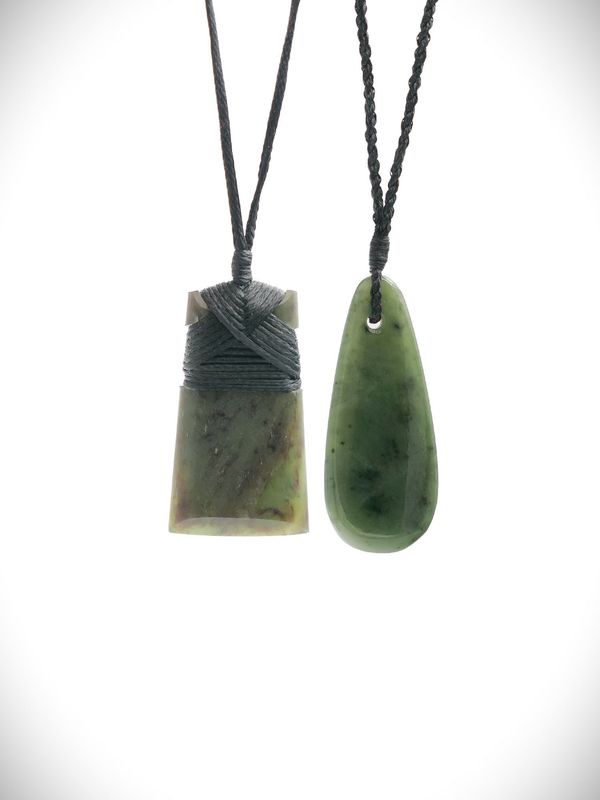 Roimata & Toki Bundle - NZ Genuine Kawakawa Greenstone - 2 carvings for $120