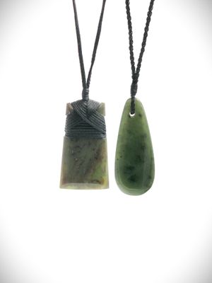 Roimata & Toki Bundle - NZ Genuine Kawakawa Greenstone - 2 carvings for $120