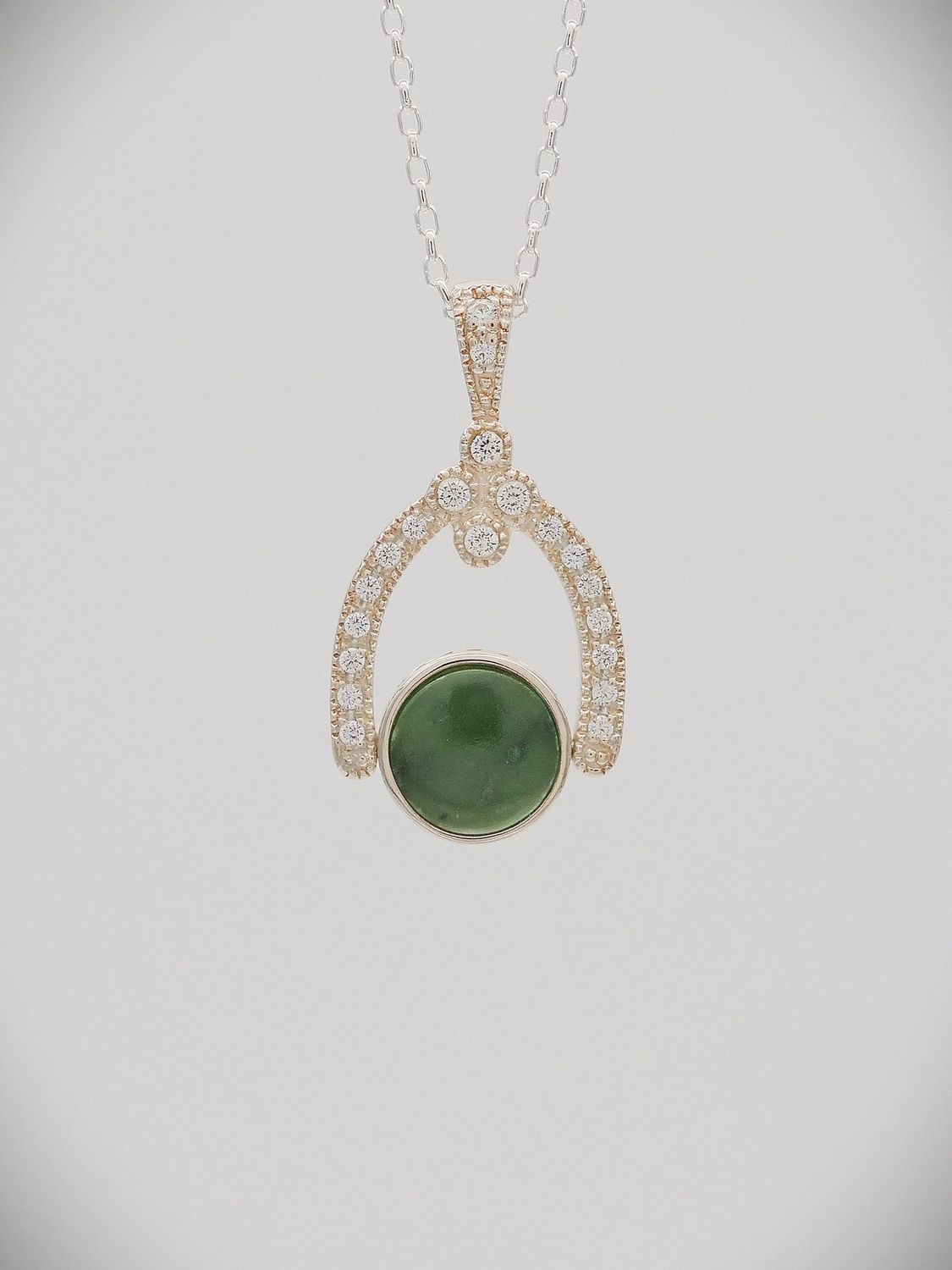 Moko Pounamu NZ Genuine Greenstone, Black Jade and Silver with White Sapphire Pendant Small - P38S SALE Moko Pounamu NZ Genuine Greenstone, Black Jade and Silver with White Sapphire Pendant Small - P38S SALE