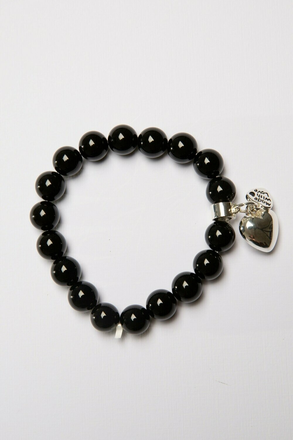 Aroha Made with Love Onyx Heart bracelet OHB1 Aroha Made with Love Onyx Heart bracelet OHB1