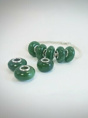 Moko Pounamu Disc (Porohita) NZ Genuine Greenstone Charm - 77JC