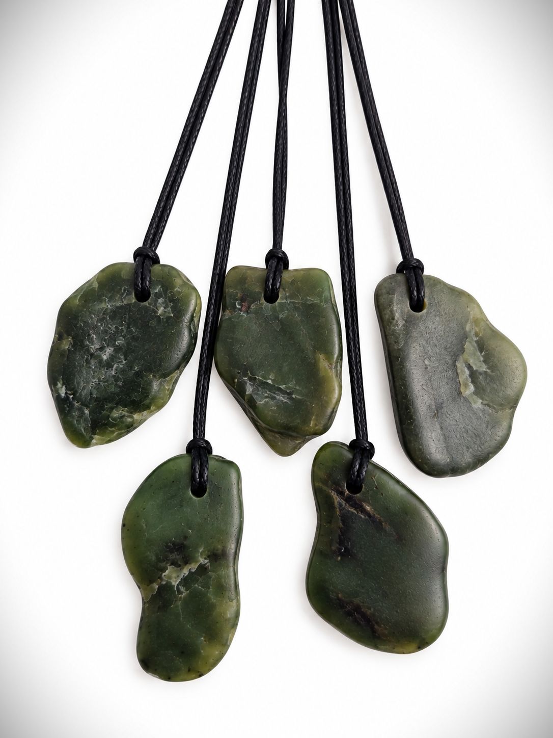 Moko Pounamu NZ Genuine Greenstone Raw Tumbled pendant - Medium Moko Pounamu NZ Genuine Greenstone Raw Tumbled pendant - Medium