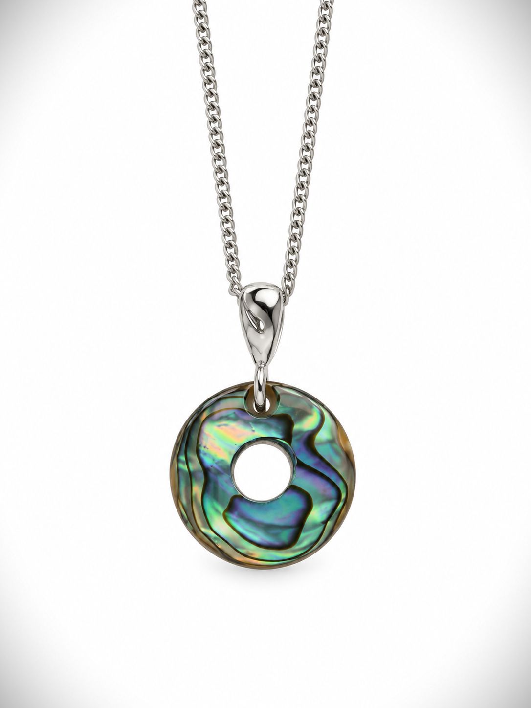 Moko Pounamu Paua Shell Porohita Pendant - BRP13 Moko Pounamu Paua Shell Porohita Pendant - BRP13
