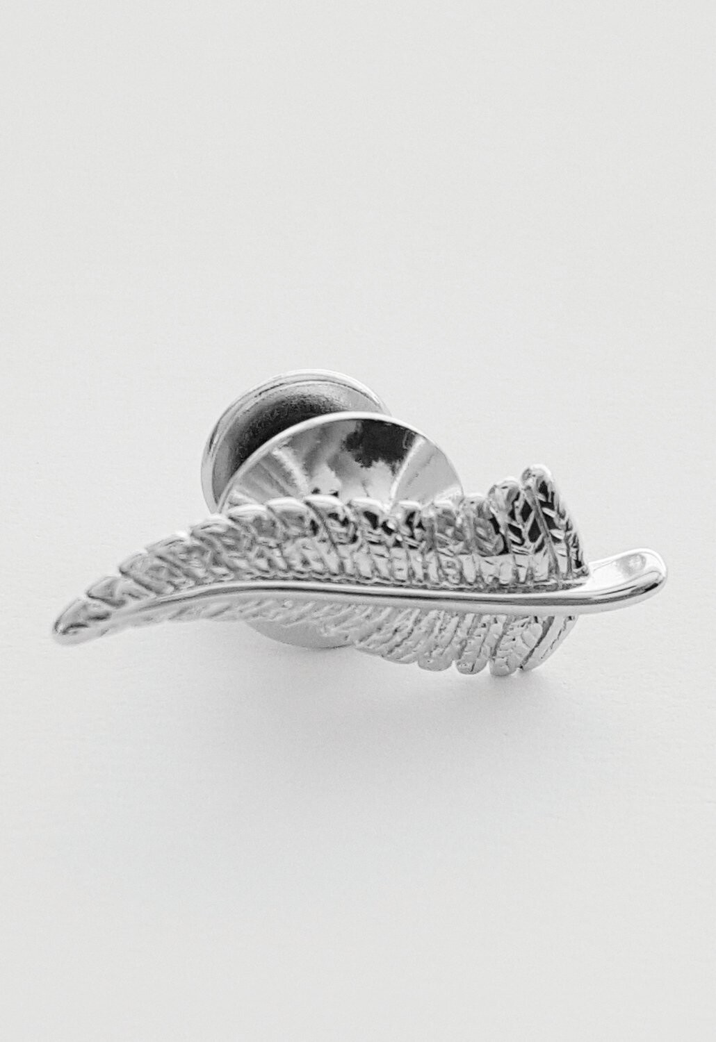 Moko Pounamu Silver Fern Tie Pin - BRP22