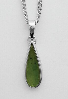 Moko Pounamu Genuine NZ Pounamu Roimata Pendant - BRP03 Moko Pounamu Genuine NZ Pounamu Roimata Pendant - BRP03